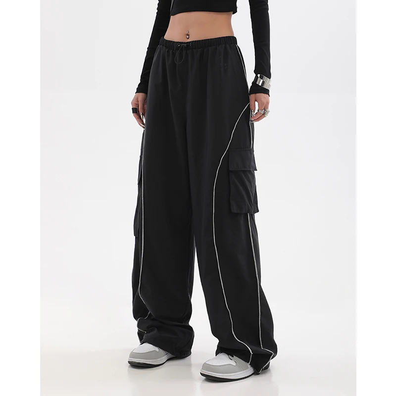 Casual Baggy Sweatpants Women Korean Harajuku Oversize Wide Leg Cargo ...