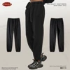 ZODF Retro Autumn Winter Men Batik Washed Cotton Sweatpants Unisex Loose Heavy Weight 420gsm Solid Joggers Pants HY0666 5