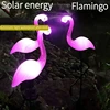 Pink Flamingo Solar Light Outdoor Courtyard Decoration Light Waterproof Garden LED Patio Walkway Light with Lights Ground Lamp P 4