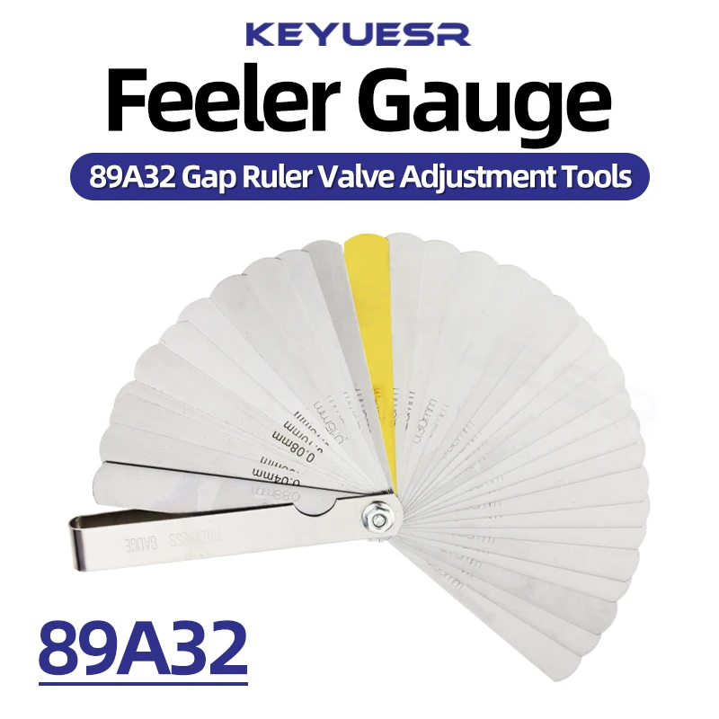 89a32 Inch Feeler Gauge Metric Thickness Wedges Gauge Valves Set Of