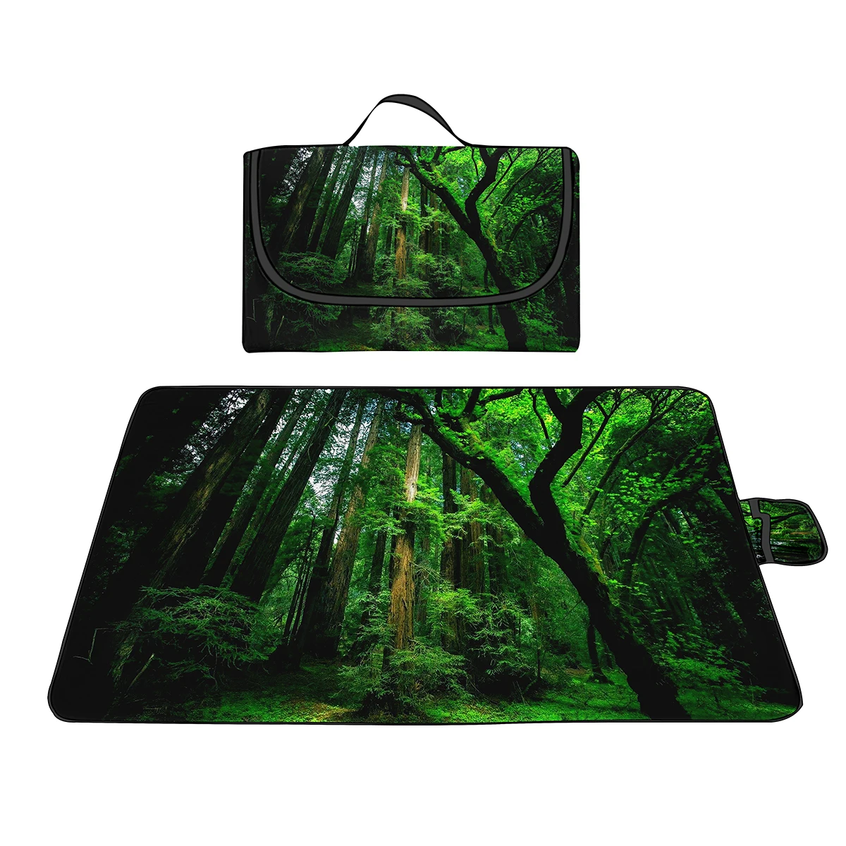 

Fantasy Forest Picnic Mat Waterproof Washable Picnic Blanket Foldable Outdoor Mat Sand Proof for Beach Camping Grass Hiking Park