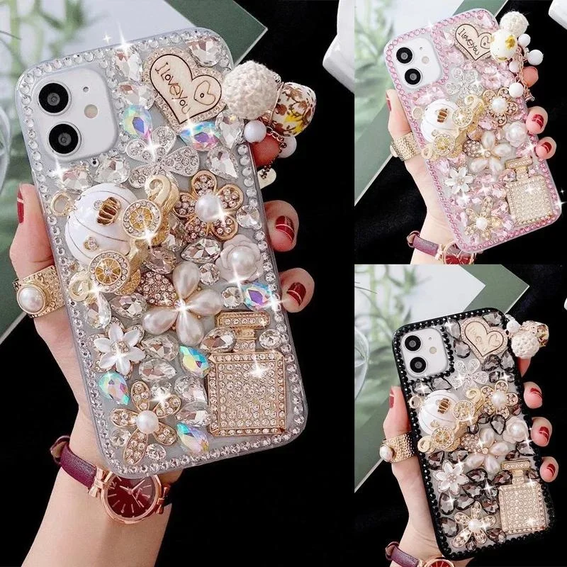 Case for Samsung Galaxy S25 Ultra Edge S24 S23 S22 S21 S20 S10 S9 Plus FE Note 20 10 Diamond Phone Case