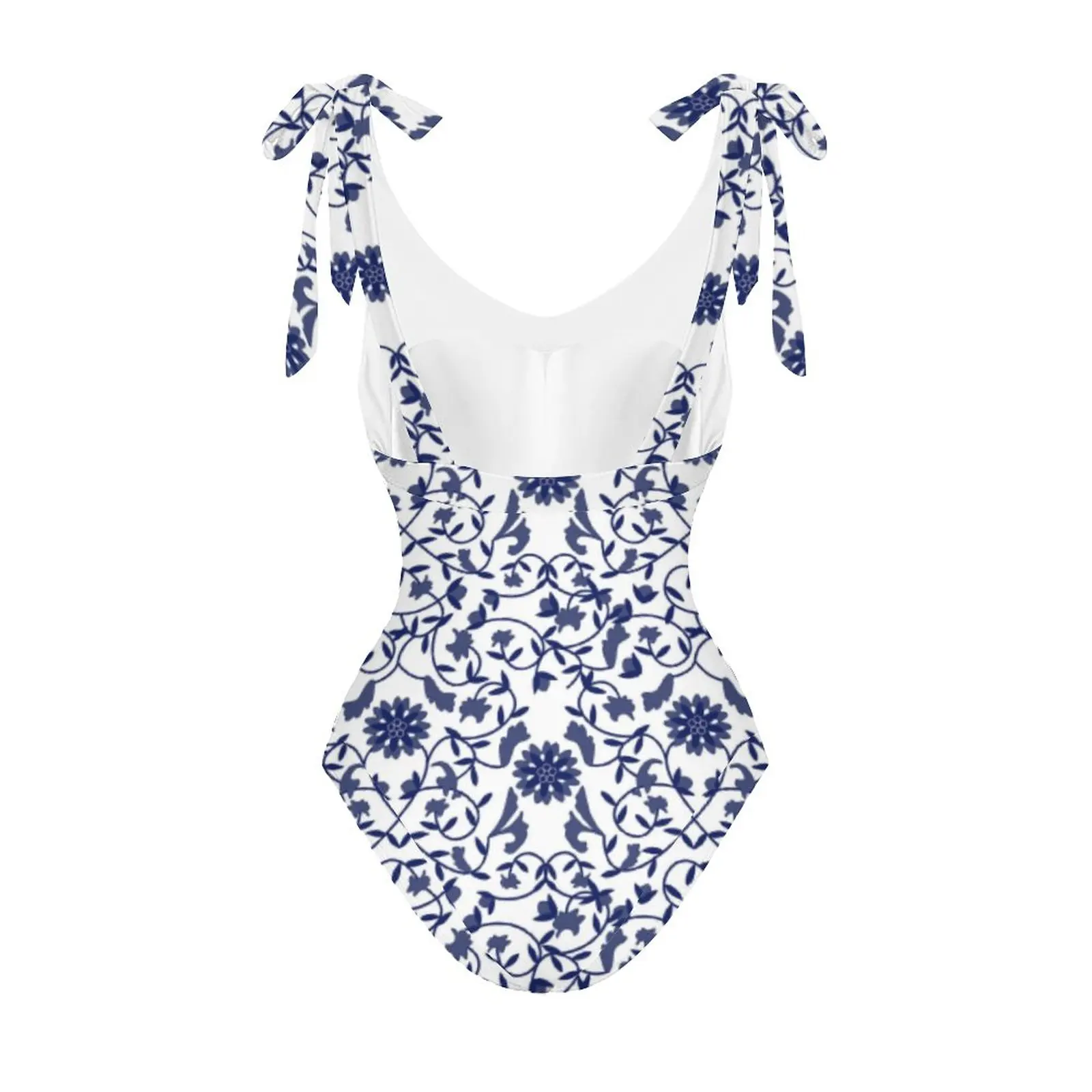 Women's Swimwear V-Neck PrintOne-Piece Swimsuit Adjustable shoulder strap Sexy Praia Outfits Backless Beachwear New Monokini
