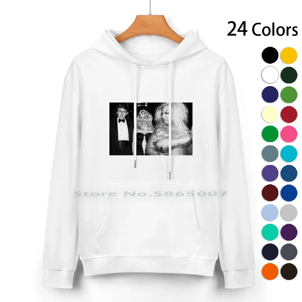 

Divine Meets Trump Pure Cotton Hoodie Sweater 24 Colors Drag Queen John Waters Donald Trump Funny Divine And Trump Divine Trump