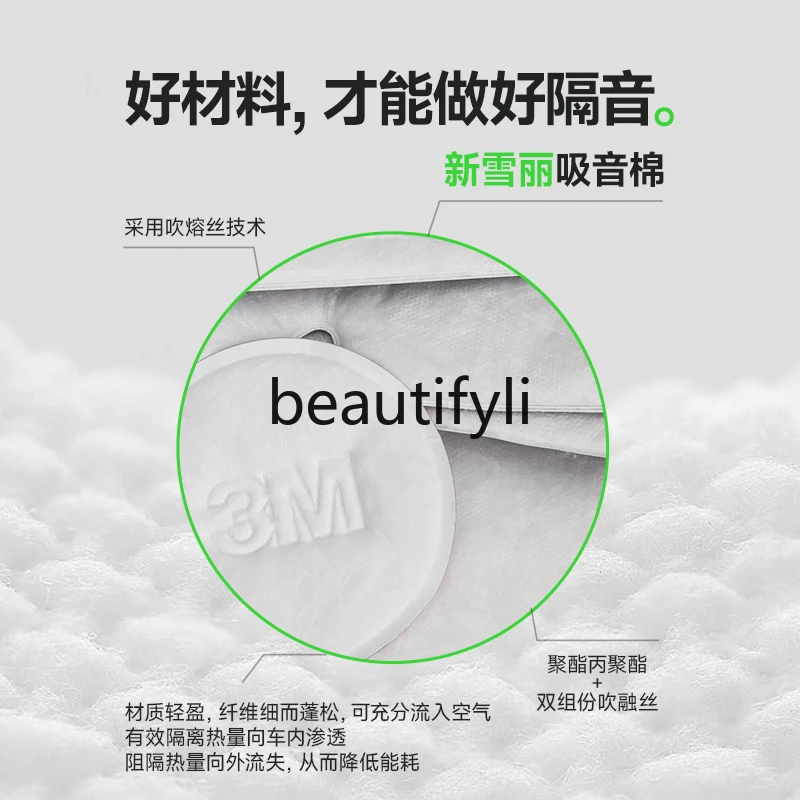 [3M sound insulation cotton] T9 Model3 Y special trunk four doors four wheels sound insulation environmental protection material