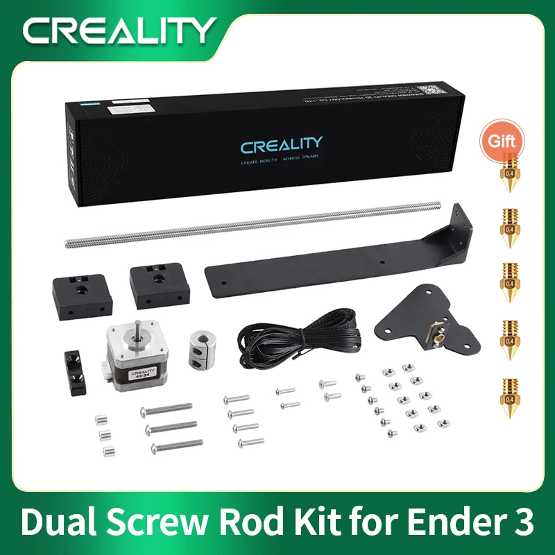 Creality Ender3 v2 Duplo Eixo z Kit Parafuso de Ligação Dupla Haste de Parafuso com Motor Deslizante para Ender 3ender-3 Pro Ender-3 v2 Impressora 3d
