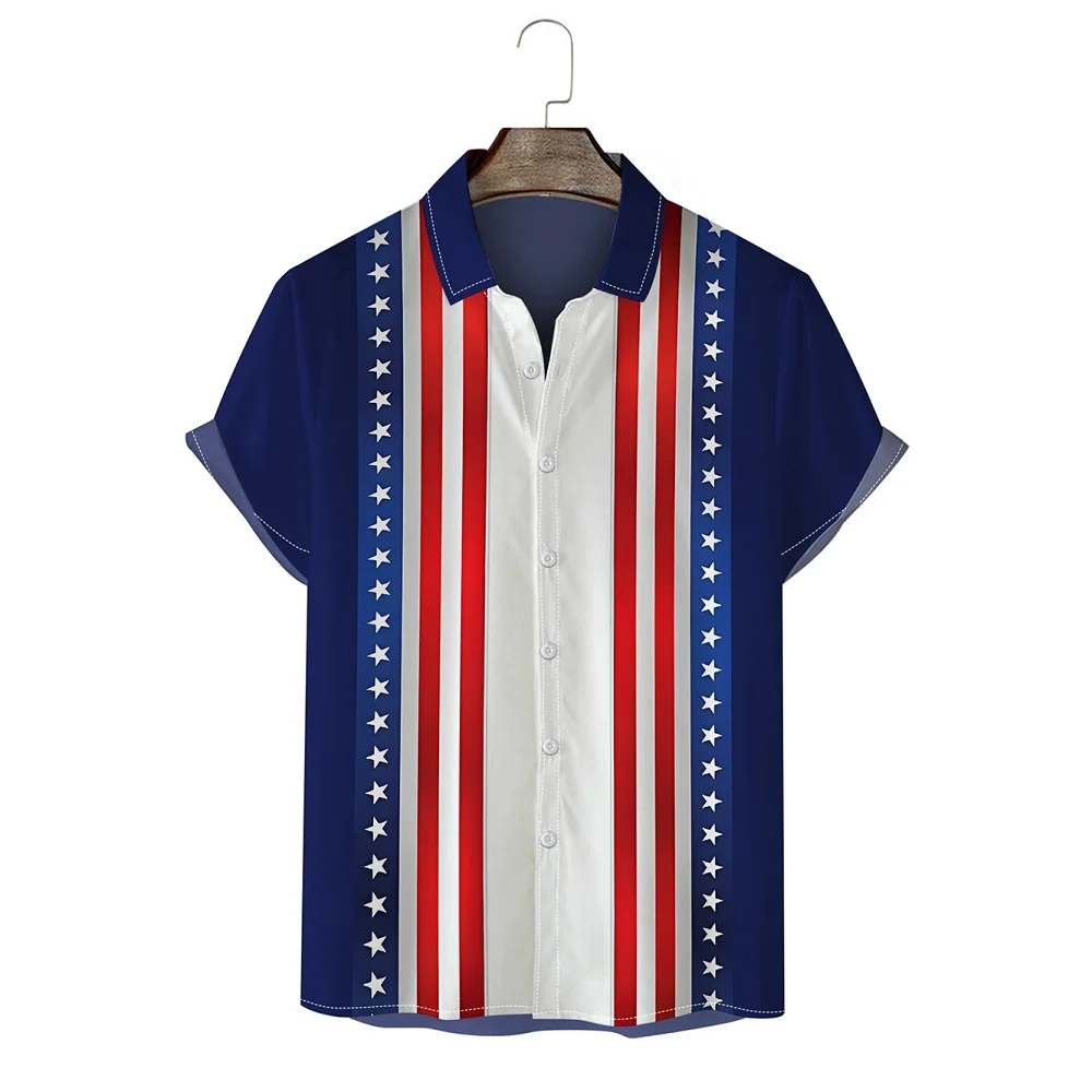 Рисунок 3 - Мужская рубашка с цифровым принтом Star-spangle