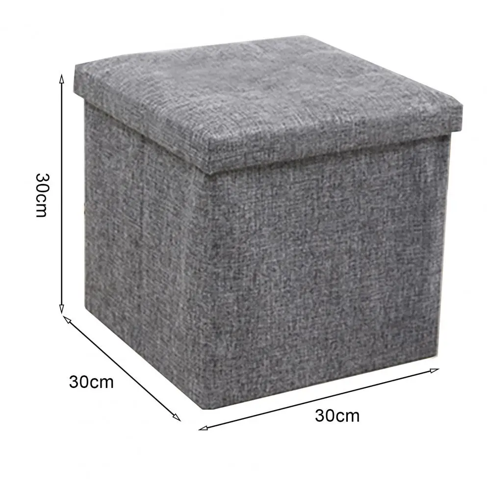 Storage Box Multi-functional Foldable Large Capacity Waterproof Fabric Storage Bench Modern Foot Rest Stool With Padded Seat 6