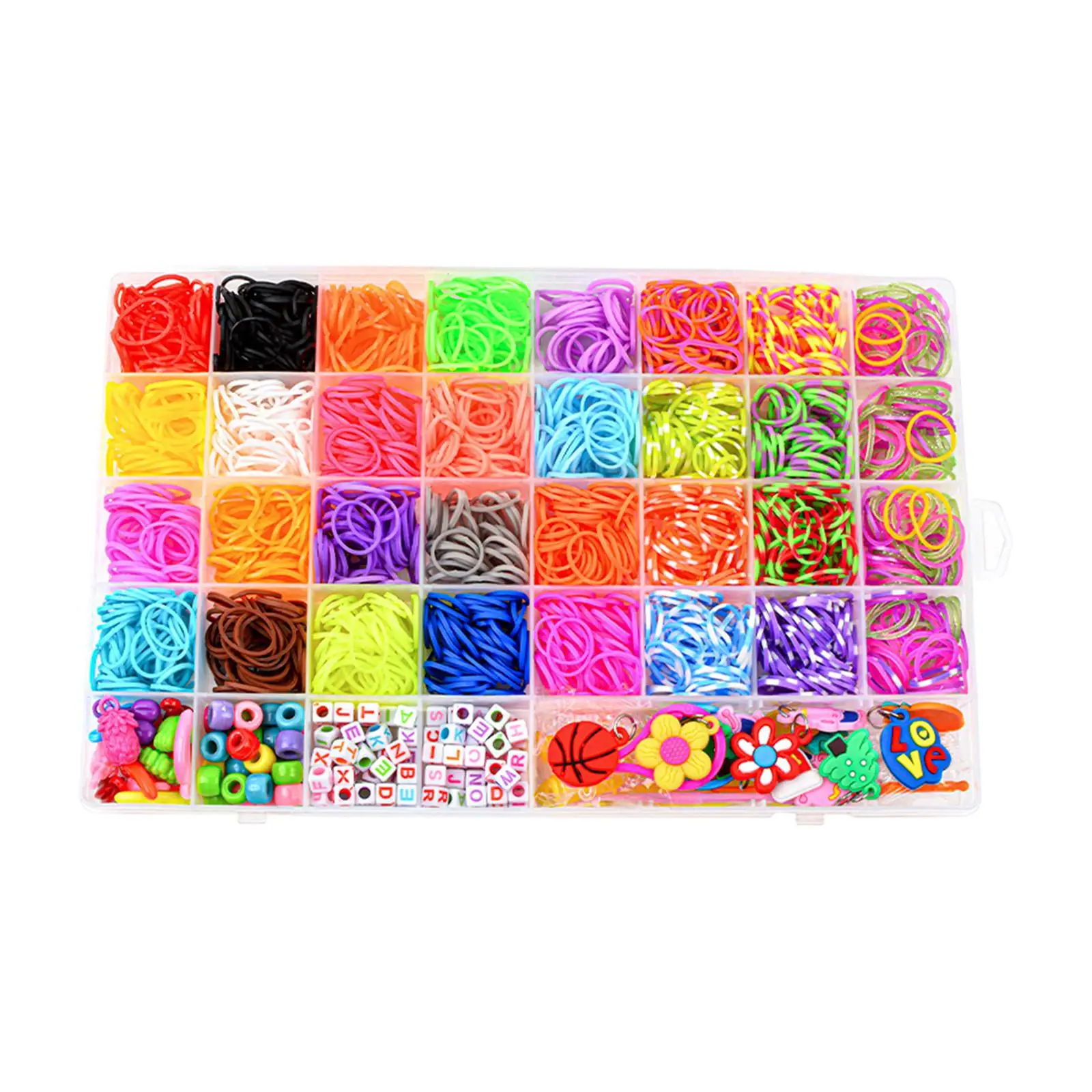

Children Toys Bands Bracelet Kit Multipurpose with Storage Organiser for Hair Bands, Bag Accessories, Necklaces, Ornaments