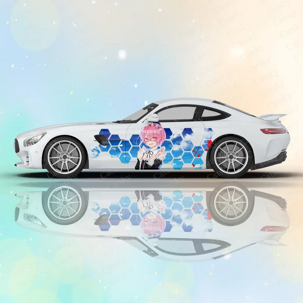 

Re Zero − Starting Life in Another World Car Body Stickers Anime Itasha Car Side Decal Sticker Car Body Sticker Car Body Sticker