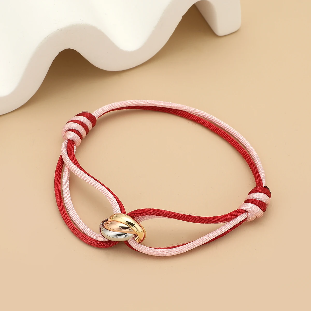 Fashion Rope Bracelet with Creative Colorblock Design - Men's & Women's Accessory Gift
