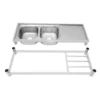 Restaurant Kitchen Sink Free Standing Commercial Kitchen Sink Set Stainless Steel Sink 5