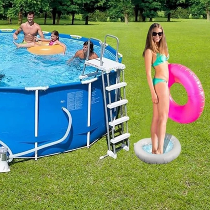 BAAJ-Inflatable Foot Bath Basin,Foot Soaking Bath Basin,Pool Foot Wash Basin For Swimming Pool Step Pad