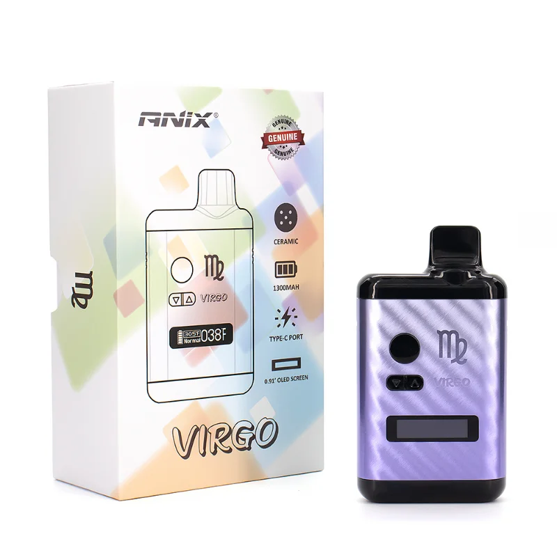 trockener Kräuter verdampfer Anix Jungfrau Kräuter Kits Temperatur regelung 1300mAh Batterie oled Bildschirm Tabak Vape Pen Ecig Rauch_S6efc4add5812405da60a7d2f18224e03F