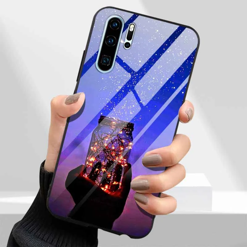 Premium Tempered Glass Phone Case with Hard PC Back Cover