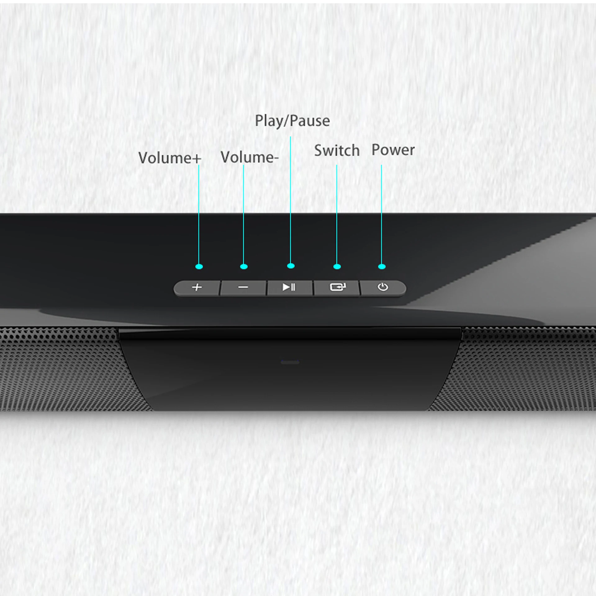 Bluetooth 5.0 Soundbar Speaker BS-28B Stereo Surround Sound Home Cinema System F
