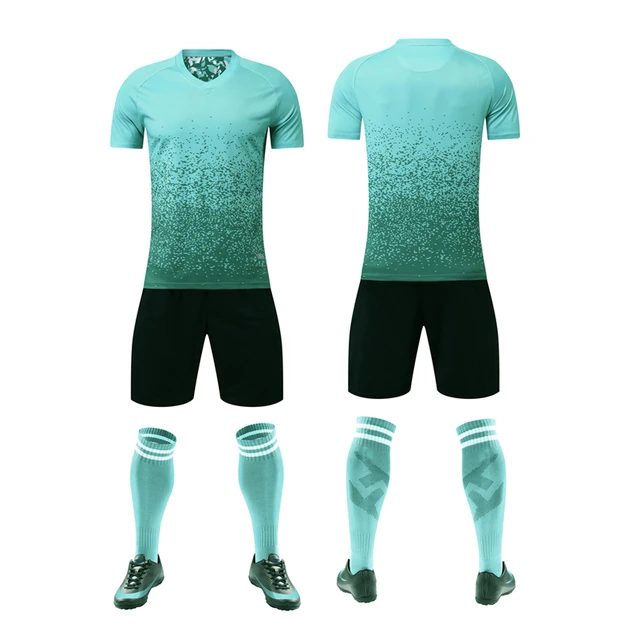New Football Kits Kids Men's Soccer Jerseys Sets Blank Children's Sports  Training Suit Boys Team Shirt