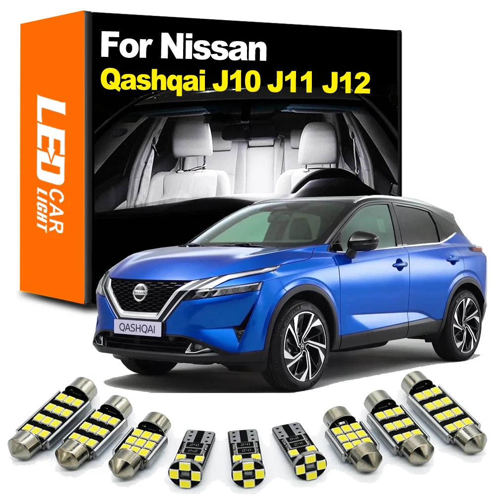 Zoomsee Interior LED For Nissan Qashqai J10 J11 J12 2007 2019 2020 2021 2022 Canbus Vehicle Bulb