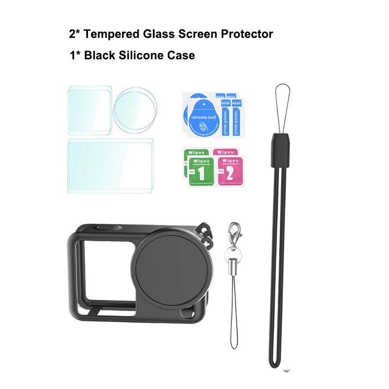 Silicone Protective Carrying Case with Screen Protector & Lens Cap Storage Bag