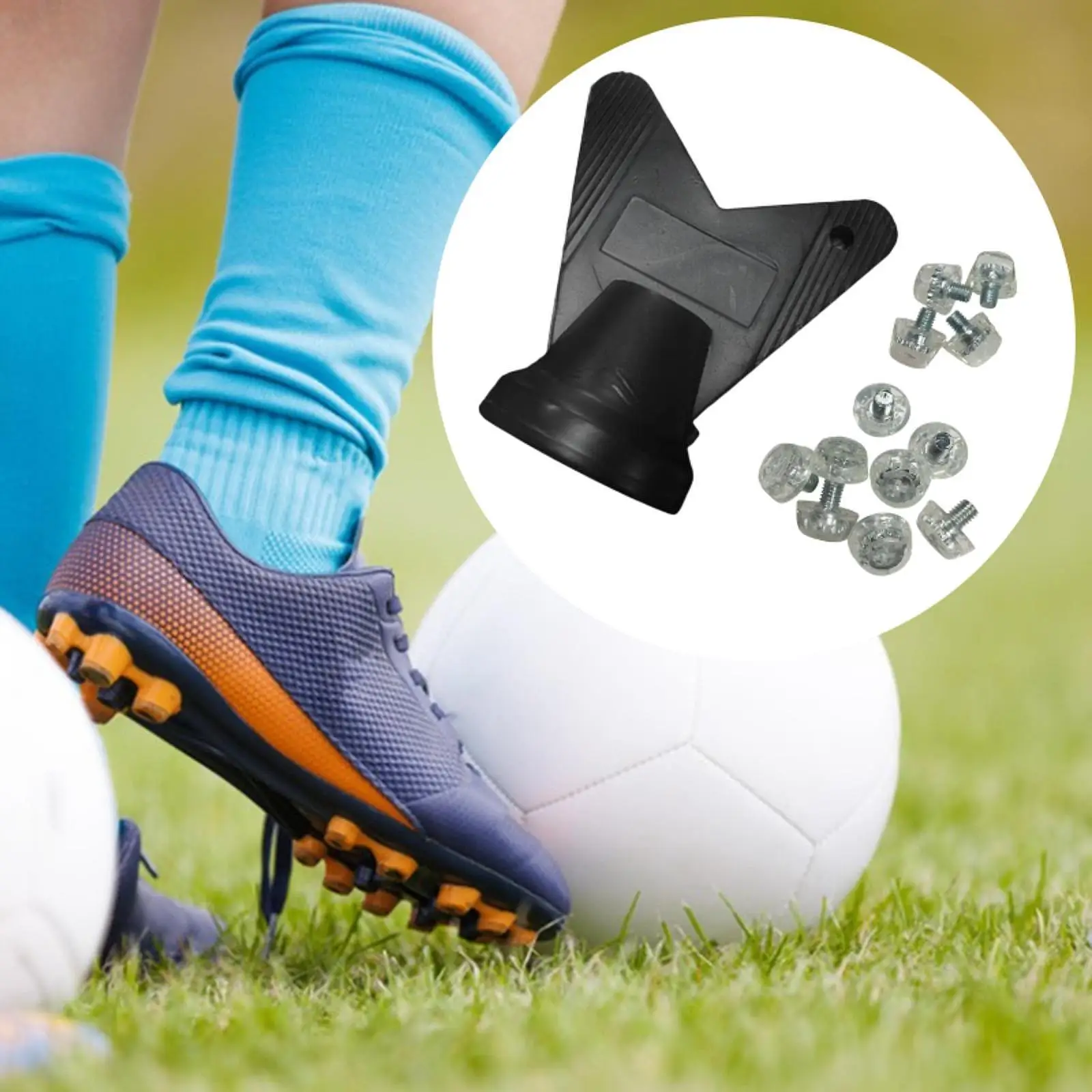 12 Pieces Football Boot Studs Replacement Professional Firm Ground M5 7mm 10mm Anti Slip Soccer Studs Football Boot Spikes