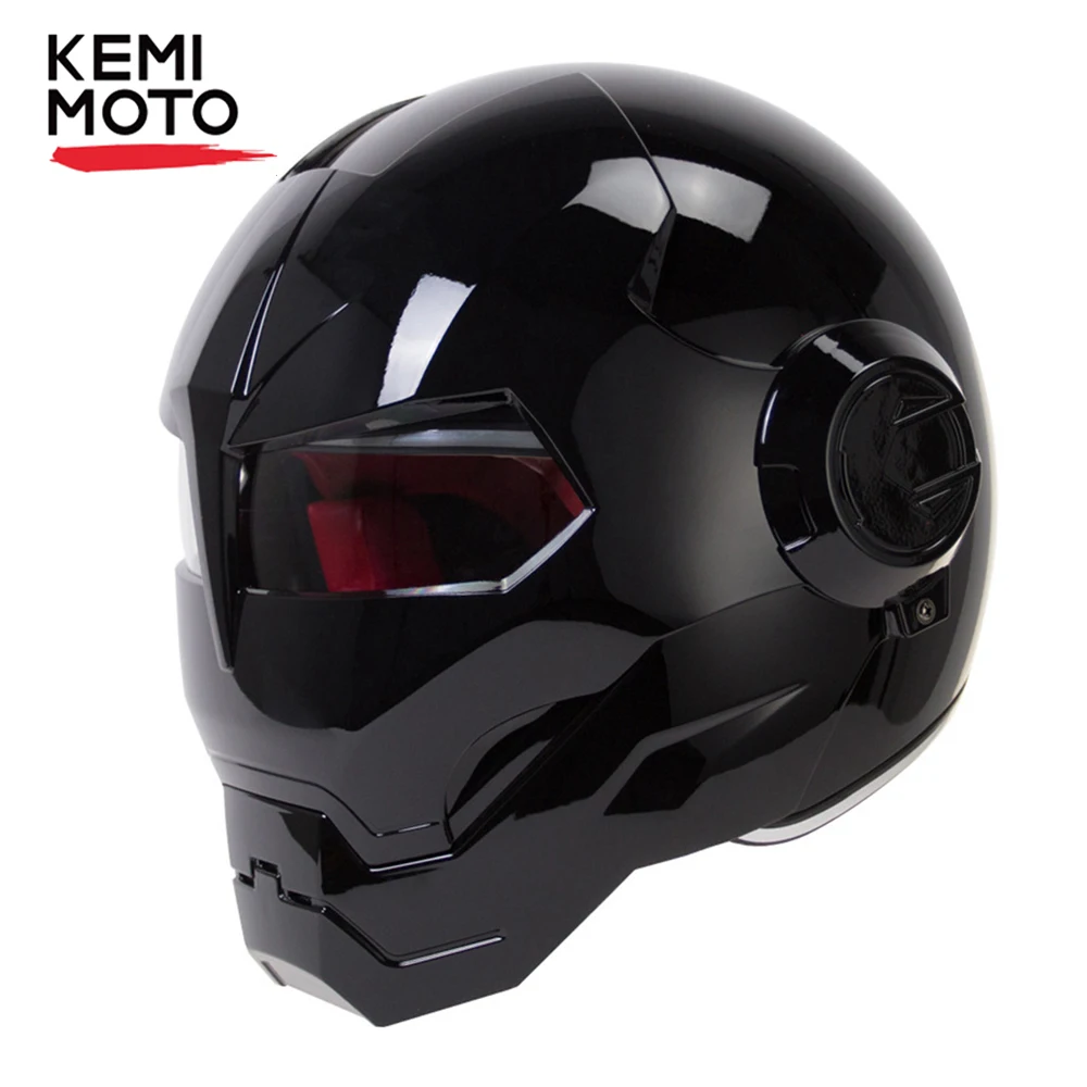 KEMIMOTO Motorcycle Helmet Flip Up Robot Style Cool Helmets Motor Bike