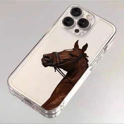 Elegant Animal Horse Soft Phone Cover Case - iPhone 12 Mini (Mix01)