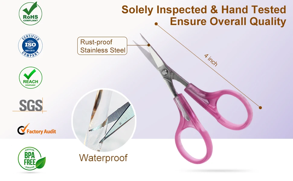 Description Picture 6 of item4 in Stainless Steel Detail Craft Scissors Set with Safety Cap for Scrapbooking Paper Cutting Sewing Embroidery Quilting