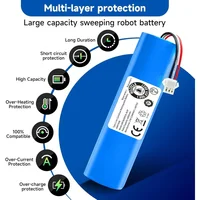Batterie Li-ion Rechargeable d'origine pour Xiaomi Lydsto R1/Viomi S9/Roidmi Eve Plus/neabot Q11 SYB2 batterie pour aspirateur Robot 5