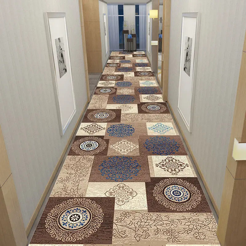 Floor Mat Corridor Carpet Long Hallway Area Rug Geometric Living Room Kitchen Aisle Room Decoration