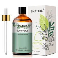 PHATOIL 100ML Eucalyptus Rose Essential Oils Lavender Indian Sandalwood Bergamot Cinnamon Lemongrass Essential Oils For Skin