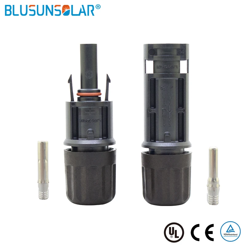 100 Pairs 1500V IP68 Solar Compatible Connectors Solar Cell Connector 100% PC Material TUV Approved