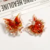 5pcs Mixed Color Star Butterfly Starfish Pattern Murano Glass Lampwork Pendant Diy Necklace Women Fashion Jewelry Summer Beach 4