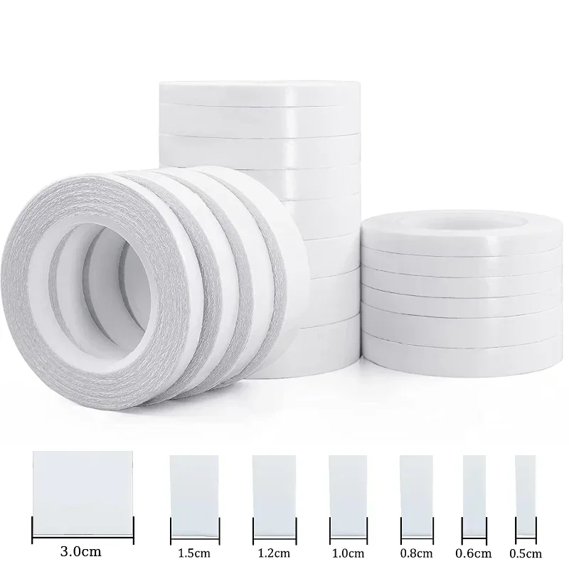 Double Sided Tape 5/6/8/10/15/20/30mm Strong Adhesive Tapes for Crafts Scrapbooking DIY Office Home Supplies Double-sided Tapes
