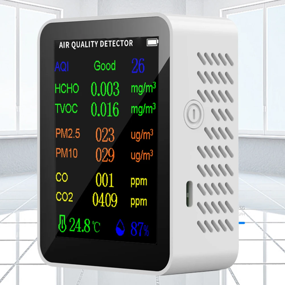   , AQI M2.5 PM10 HCHO TVOC CO CO2 跮 ̻ȭź , , 繫, б, â, 9  1