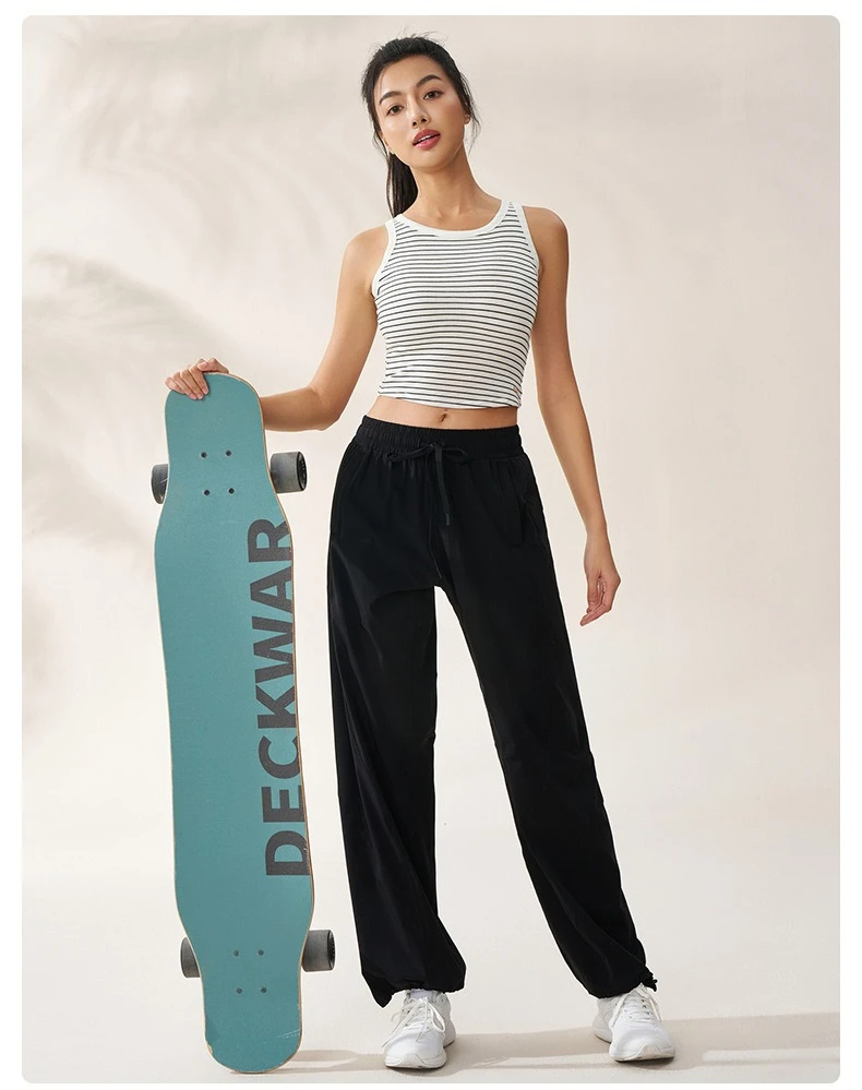 Sport Frühjahr/Sommer Dopamin Hosen Amerikanische Casual Hosen Weibliche Jazz Dance Lose Breite Bein Sport Trendy Fitness Körper Leggings – Detail 9