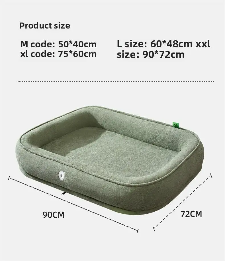 Cama ortopédica para cachorro ComfortPro em formato ninho, cor sólida