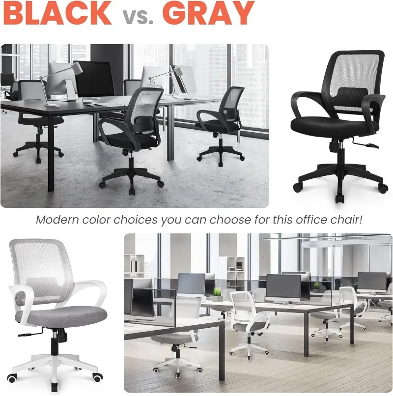 CHAIR Office Chair Ergonomic Desk Chair Mesh Computer Chair Lumbar Support  Modern Executive Adjustable Rolling Swivel Chair - AliExpress