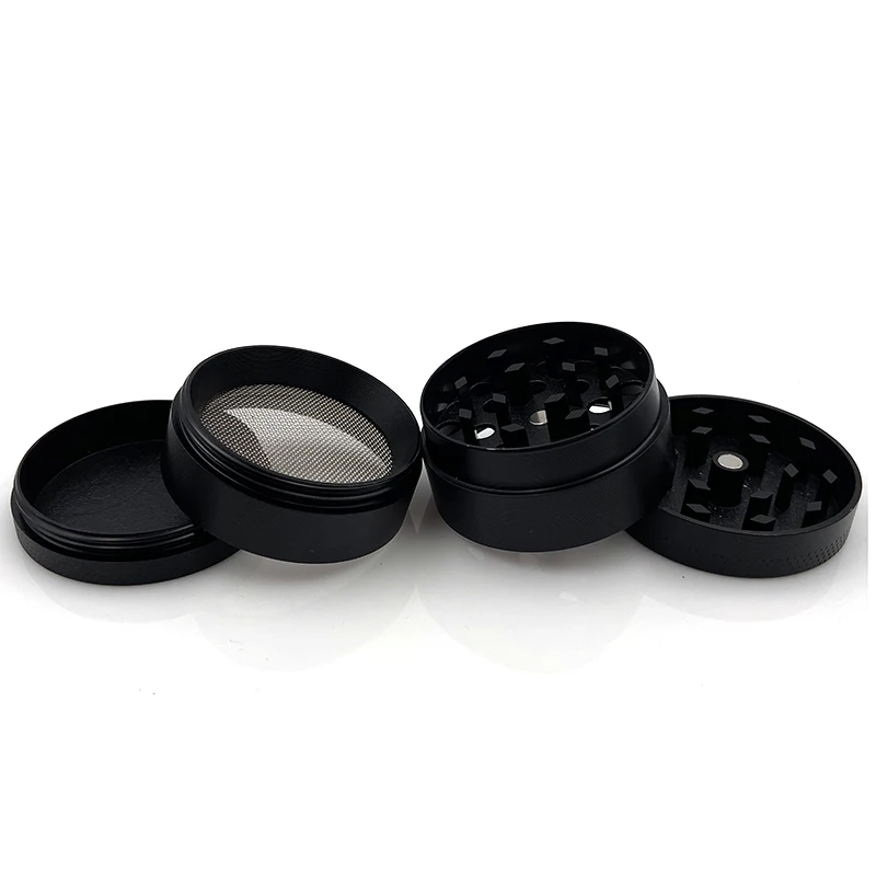 Herb Grinder with 4 Parts 40mm Mini Zinc Alloy Mill Handle Spice Crushes Flat Pattern Tobacco Grinder for Smoking Kitchen Tools nut spice grinder,herb grinder,herb spice grinder