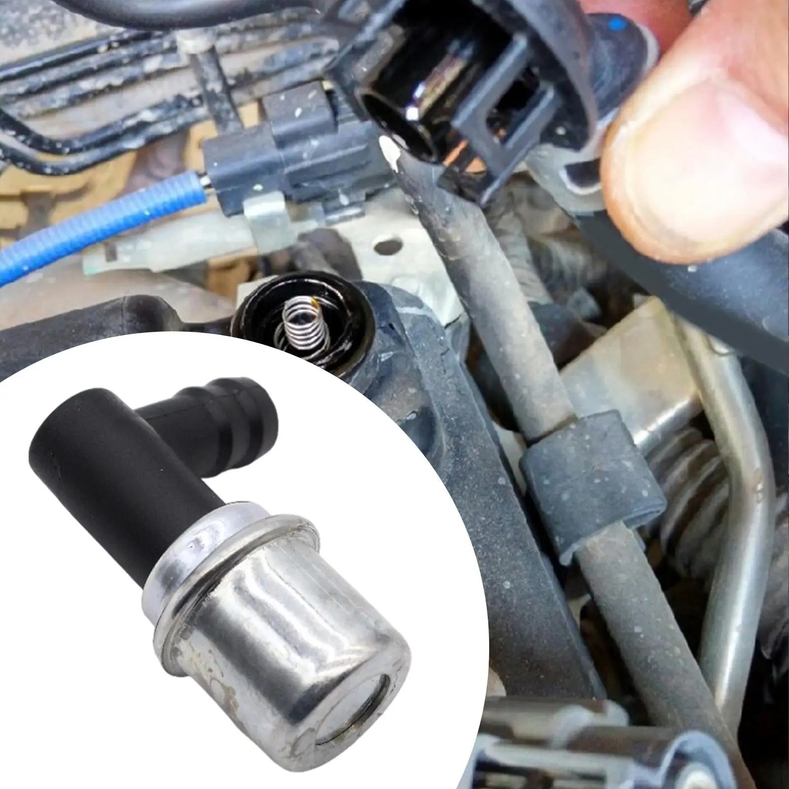 Tbest PCV-klep Positieve Krukventilatie Premium ABS Metaal Duurzame