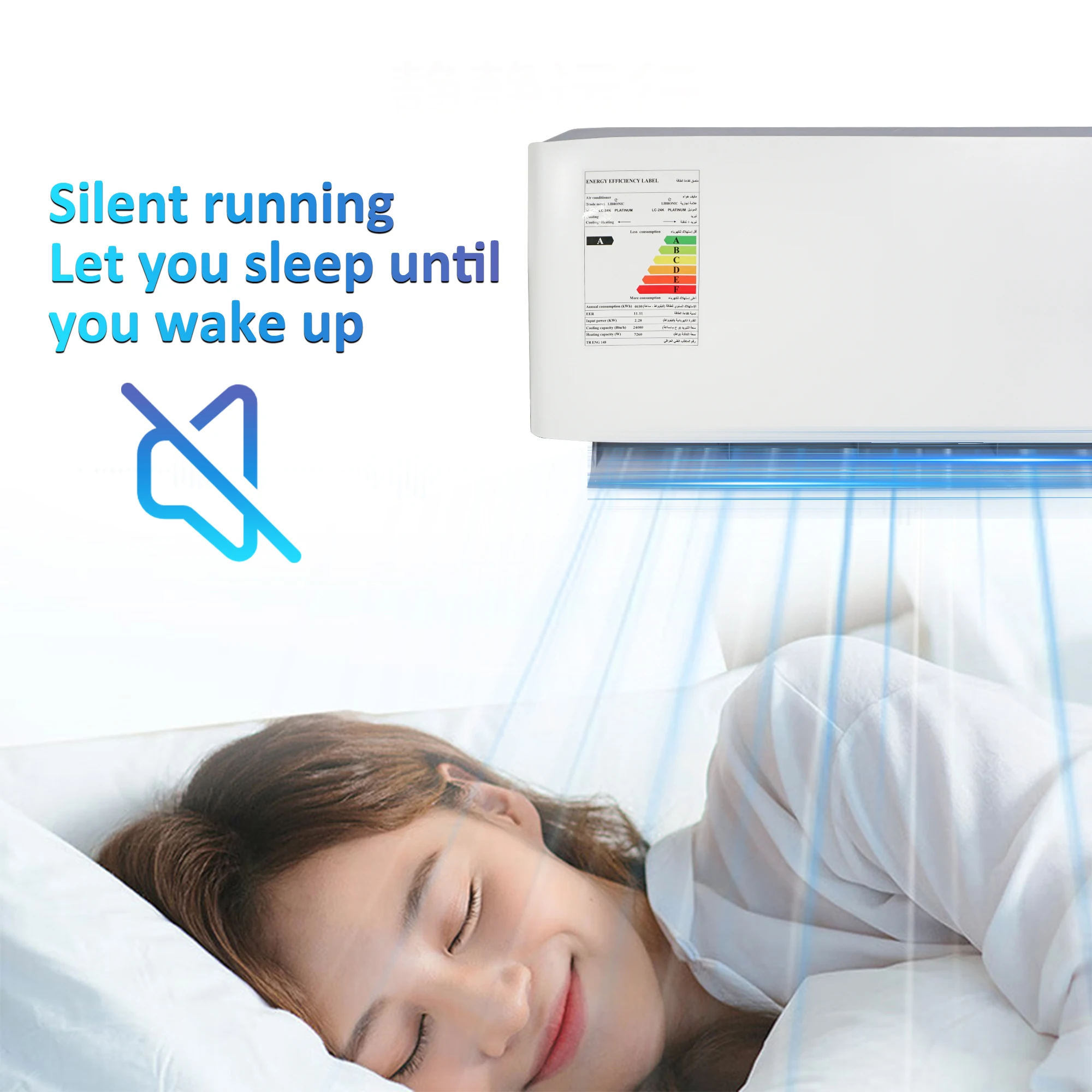T3 Tropical Air Conditioner 24000BTU Dual-purpose Bedroom Air Conditioner Wall Mounted Middle East Air Conditioner 2