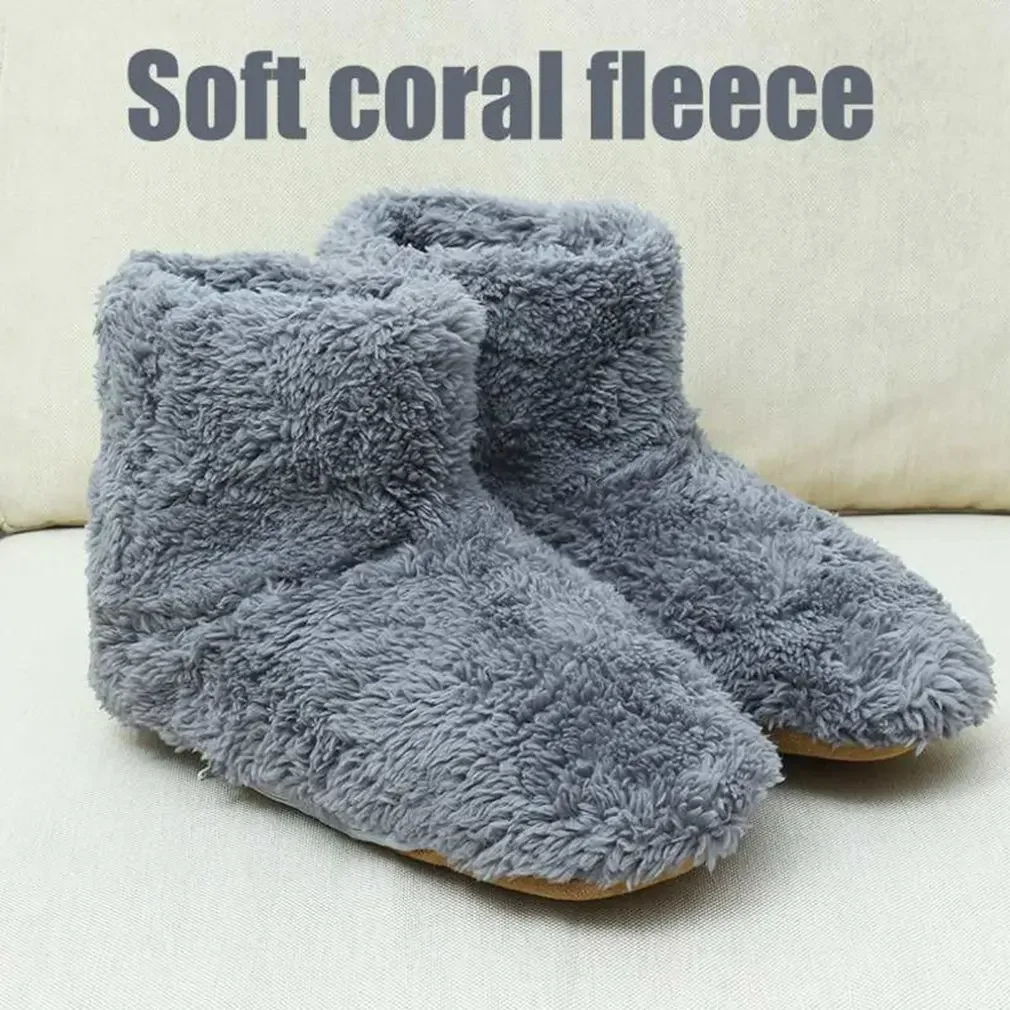 1 Pair Electric Heating Shoes USB Men Women Winter Warm Snow Boots Electric Heating Shoes