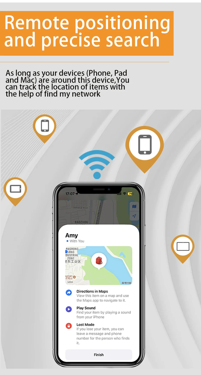 Smart Gps Tracker For Apple Find My Compatible With Suitcase Keys_voghion.com