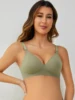Front Open Nursing Bra Maternity Jelly Gel Laser Cutting Seamless Underwear Ultra Thin Breastfeeding Bra For Pregnant Women 3
