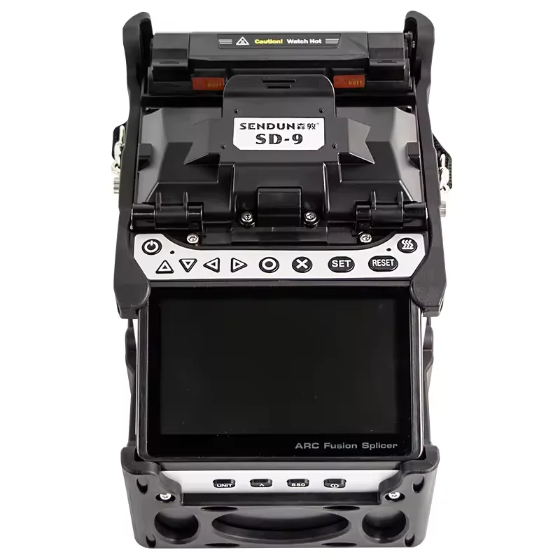 NEW SENDUN SD-9 6-Motor Auto Core Alignment Fiber Fusion Splicer 5s Fast Splicing 11s Heating VFL Power Meter Integrated Toolbox