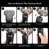 Sejoy Electrical Shaver for Men 3D Floating Blade Rotary Razor Washable Type-C USB Rechargeable Shaving Beard Machine 6