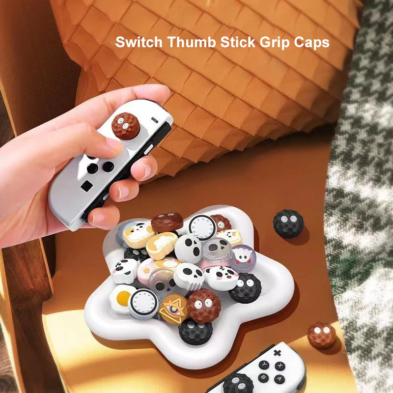 

Soft Silicone Thumb Stick Case Joycon Joystick Cover For Nintendo Switch Oled NS Lite Joy-con Controller Thumb Stick Grip Cap