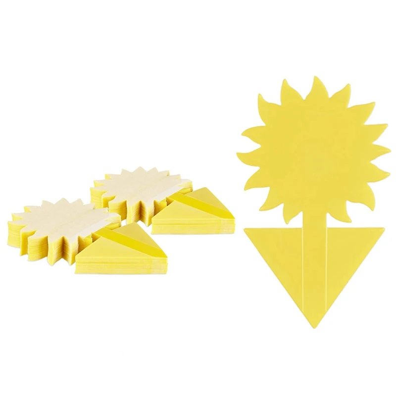 Giallo Sticker Moscerini: 60 X Trappole Adesive Senza Insetticida Per Piante Da Interno Controllo Dei Parassiti-Trappola Per Mosche Trappola Adesiva A
