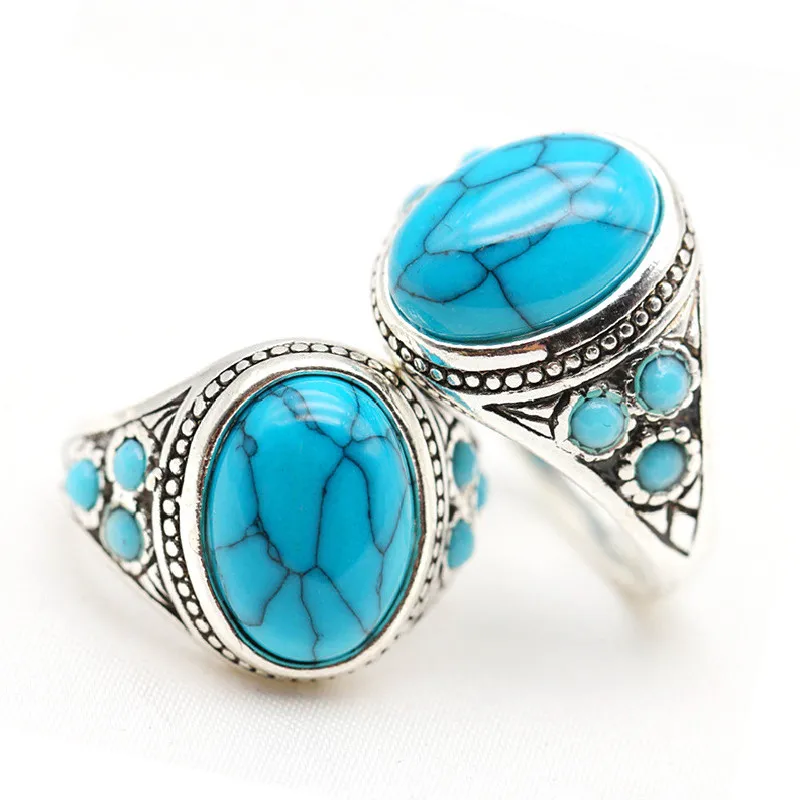 Türkiser Ring Für Damen Und Herren Vintage Schmuck_voghion.com
