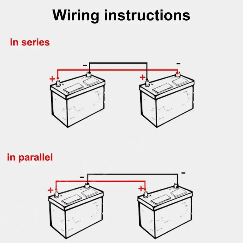 Heavy-Duty Car Battery Power Inverter Cables with Lug - 30cm 2AWG/4AWG Marine-Grade PVC Insulated