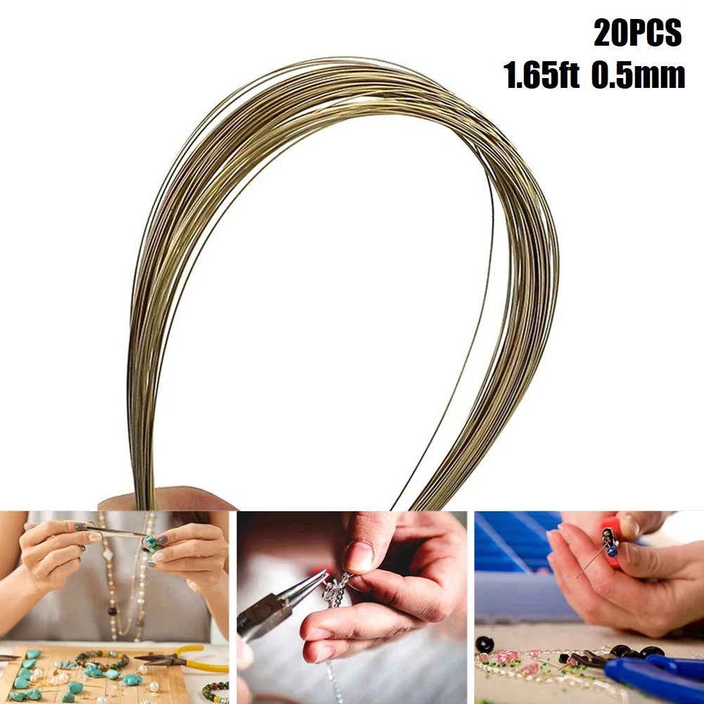 

20pcs Silver Welding Rods 50cm Silver-copper Alloy Ideal For Jewelry Earrings Necklaces Pendants Repair Power Soldering Tools
